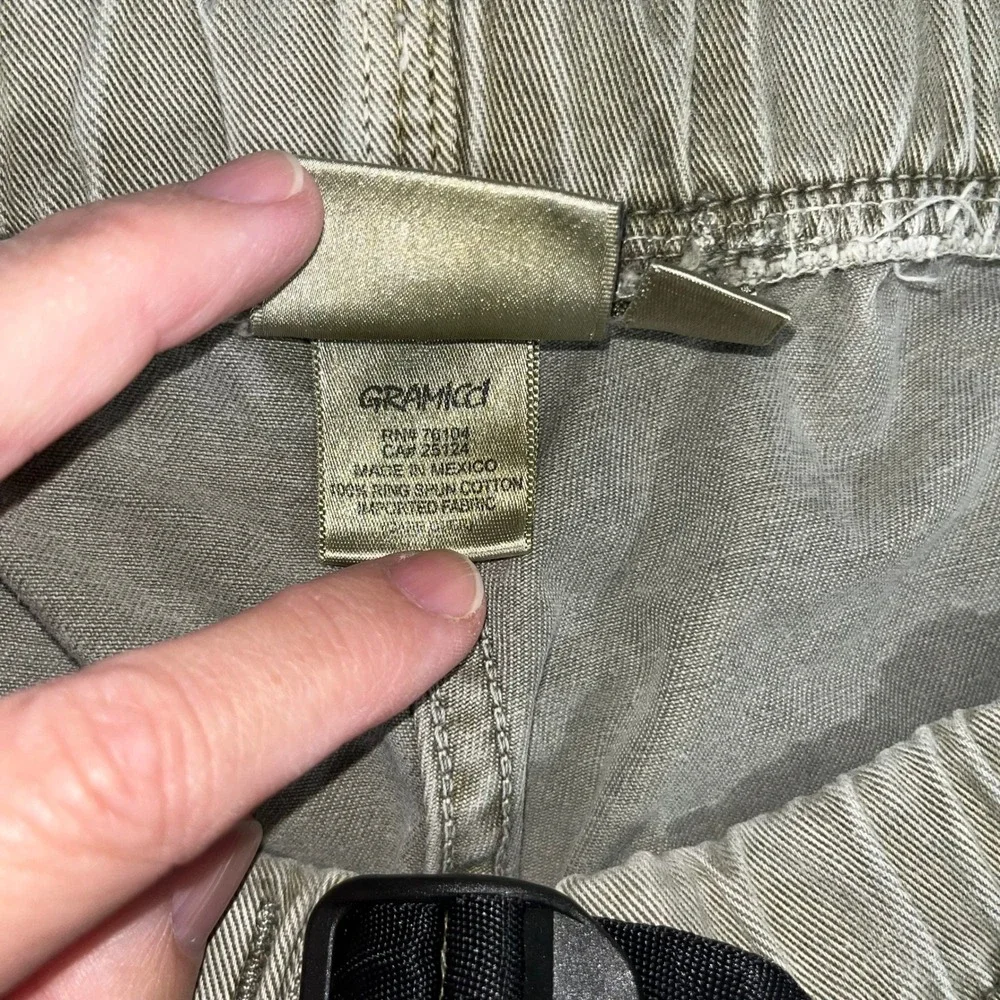 Vintage Gramicci Shorts Men's M Tan Built-in Belt 90s USA GorpCore - Picture 4 of 8